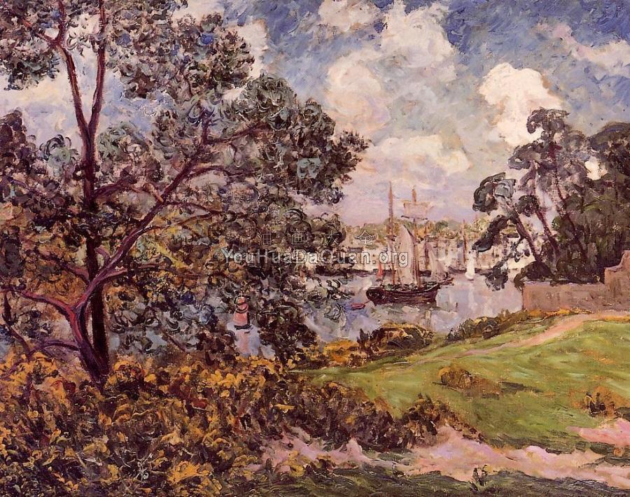 View of the Port of Auray - 马克西姆·莫福拉